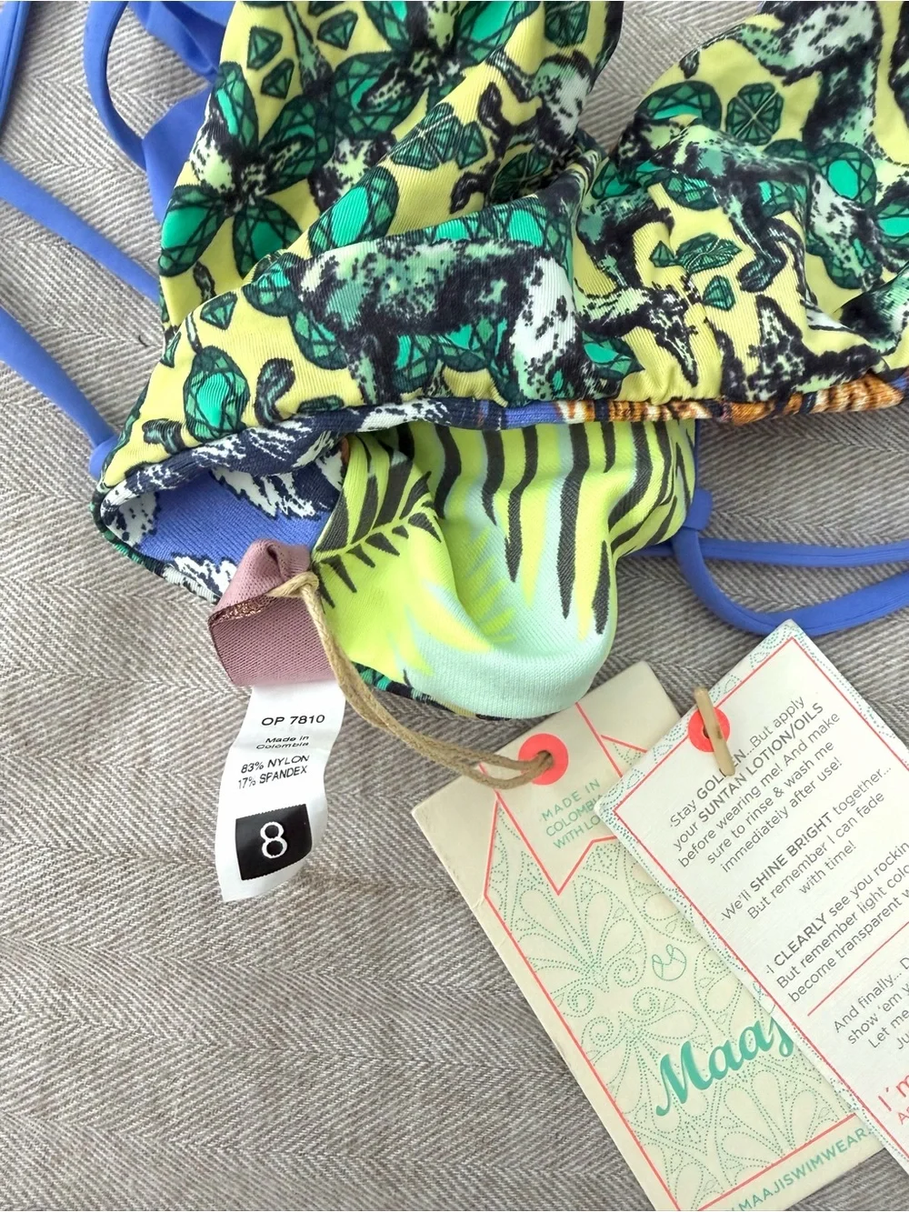 MAAJI Girls Bikini Top Reversible NEW